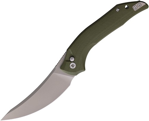 Dreamtech Button Lock Pocket Knife OD Green G10 - DTK3052GGR 