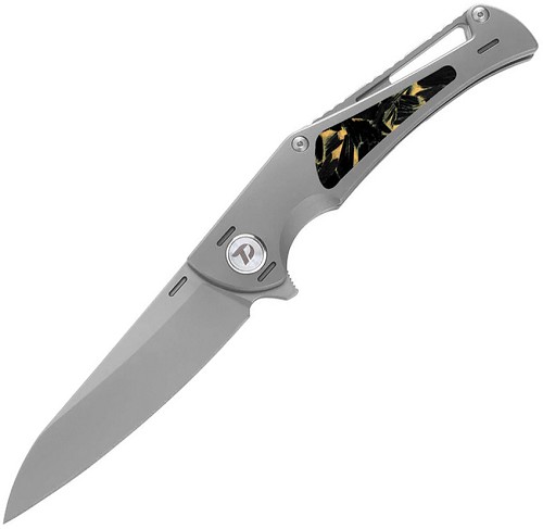 Dreamtech Framelock Pocket Knife Titanium Carbon Fiber - DTK3386Y 