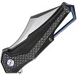 Dreamtech Linerlock Pocket Knife Carbon Fiber G10 Black - DTK3412C 