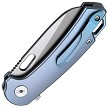 Dreamtech Button Lock Pocket Knife Titanium Blue - DTK3599BL 