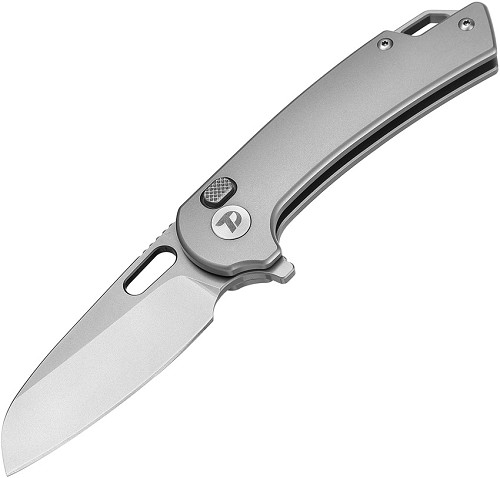 Dreamtech Button Lock Pocket Knife Titanium Gray - DTK3599G 
