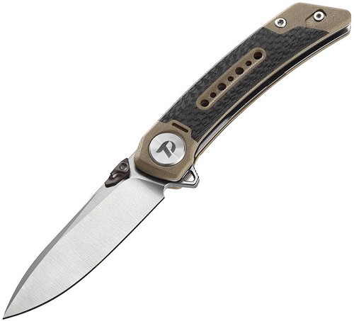Dreamtech Linerlock Pocket Knife Carbon Fiber G10 Gray - DTK3610CGD 