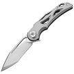 Dreamtech Button Lock Pocket Knife Gray Titanium - DTK3665G 