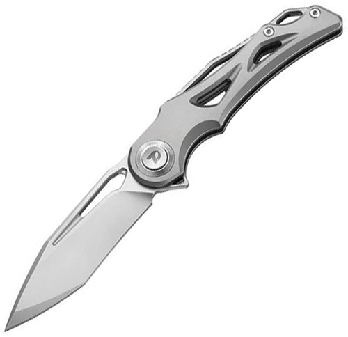Dreamtech Button Lock Pocket Knife Gray Titanium - DTK3665G 