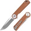Dreamtech Linerlock Pocket Knife Micarta Brown - DTK3897MO 