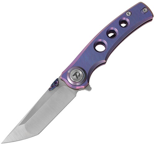 Dreamtech Button Lock Pocket Knife Titanium Purple - DTK3915TP 