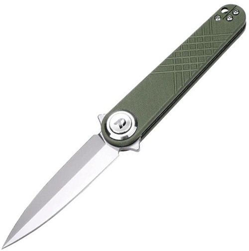 Dreamtech Button Lock Pocket Knife Green G10 - DTK4052GGR 