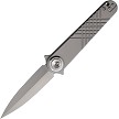 Dreamtech Button Lock Pocket Knife Gray Titanium - DTK4052TG 