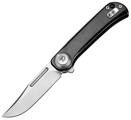 Dreamtech Button Lock Pocket Knife Aluminum Black - DTK4055AB 