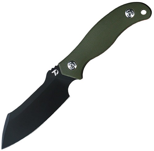 Dreamtech Fixed Blade Knife G10 Black OD Green - DTK4110GB 