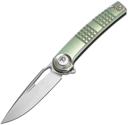 Dreamtech Pivot Button Lock Pocket Knife Titanium Green - DTK4129TGR 