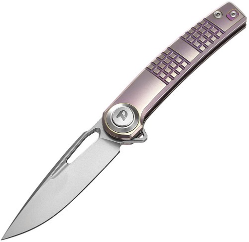 Dreamtech Pivot Button Lock Pocket Knife Titanium Purple - DTK4129TP 