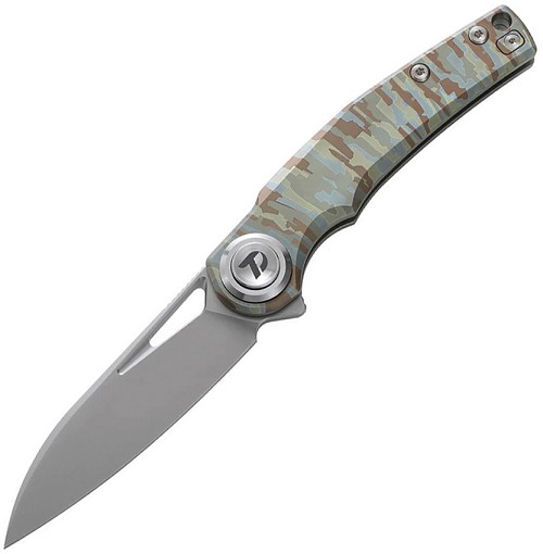 Dreamtech Button Lock Pocket Knife Titanium Camo - DTK4130TC 