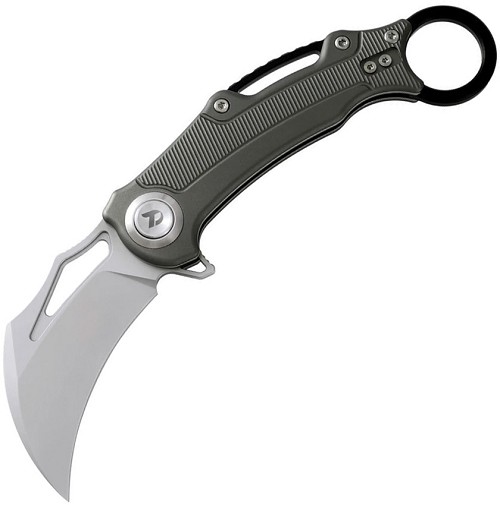 Dreamtech Button Lock Pocket Knife Karambit Gray - DTK4221AG 