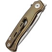 Dreamtech Button Lock Pocket Knife Titanium Bronze - DTK4260BR 