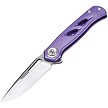 Dreamtech Button Lock Pocket Knife Titanium Purple - DTK4260P 