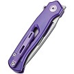 Dreamtech Button Lock Pocket Knife Titanium Purple - DTK4260P 