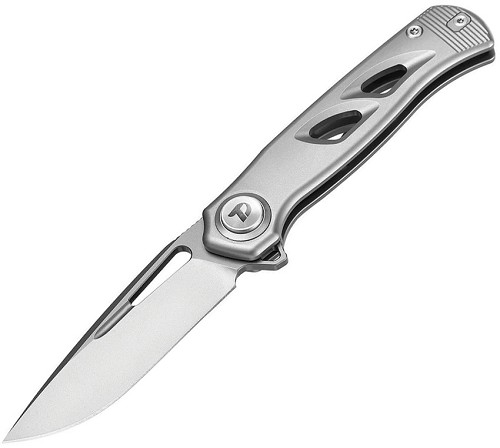 Dreamtech Button Lock Pocket Knife Gray Titanium - DTK4260VG 