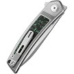 Dreamtech Button Lock Pocket Knife Titanium Carbon Fiber Gray - DTK4288S 