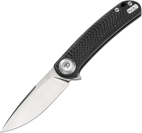 Dreamtech Handle Button Lock Pocket Knife Carbon Fiber - DTK4389C 