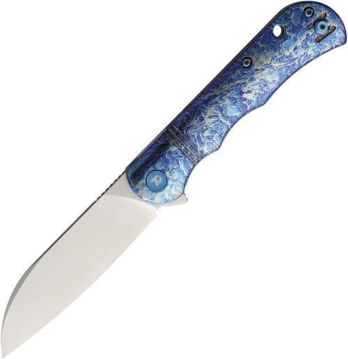 Dreamtech Linerlock Pocket Knife Titanium Blue - DTK4453LF 