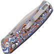 Dreamtech Crossbar Lock Pocket Knife Micarta Blue Orange - DTK4508MBO 