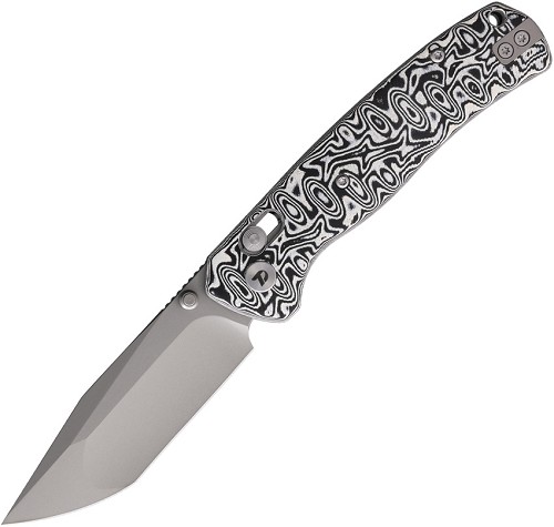 Dreamtech Crossbar Lock Pocket Knife Micarta Black White - DTK4508MBW 