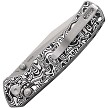 Dreamtech Crossbar Lock Pocket Knife Micarta Black White - DTK4508MBW 