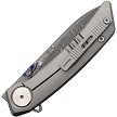 Dreamtech Framelock Pocket Knife Damascus Titanium Carbon Fiber - DTK9610TCD 