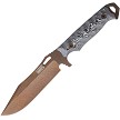Dawson Marauder Fixed Blade Knife White Black G10 - DW16548 
