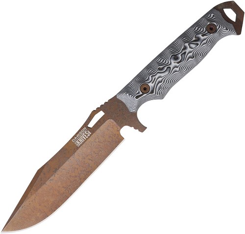 Dawson Marauder Fixed Blade Knife White Black G10 - DW16548 