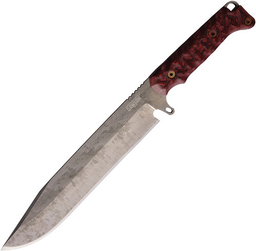 Dawson Holdout Bowie Knife Black Red - DW41782 