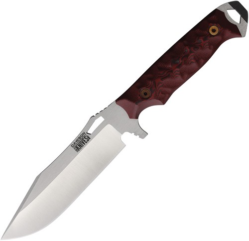 Dawson Marauder Fixed Blade Knife Red Black G10 - DW49079 