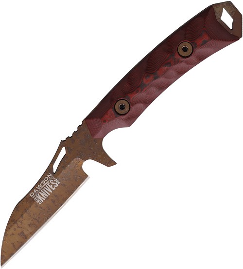 Dawson Revelation Fixed Blade Knife Black/Red - DW49161 
