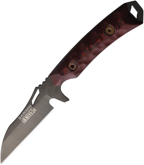 Dawson Revelation Fixed Blade Knife Black/Red - DW84011 