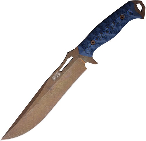 Dawson Seraphim SP Fixed Blade Knife Blue Black G10 - DW84301 