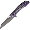 ElitEdge Linerlock Pocket Knife Spring Assisted Purple - EE10A109BPE 