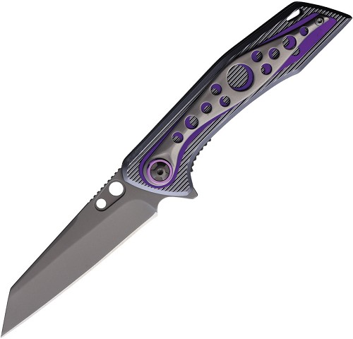 ElitEdge Linerlock Pocket Knife Spring Assisted Purple - EE10A109BPE 