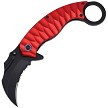 ElitEdge Spring Assisted Opening Karambit Linerlock Pocket Knife Red - EE10A130RD 