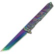 ElitEdge Linerlock Pocket Knife Spring Assisted Opening Dragon - EE10A134RB 