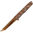 ElitEdge Linerlock Pocket Knife Spring Assisted Opening Dragon Rose - EE10A134RG 