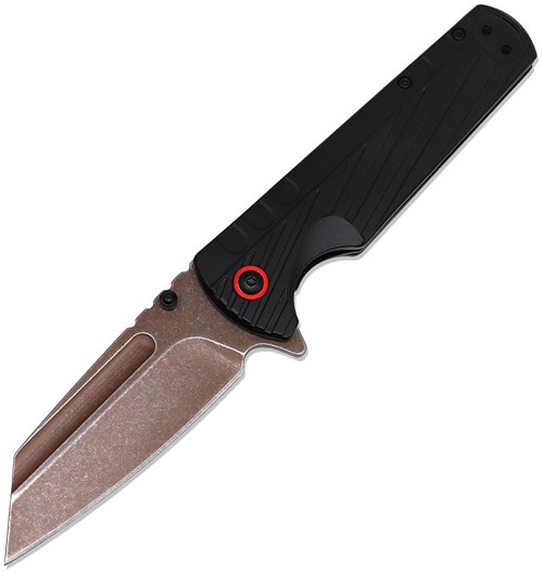 ElitEdge Linerlock Pocket Knife Spring Assisted Opening Black Stonewash - EE10A136BRG 