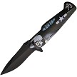 ElitEdge Fighter Plane Linerlock Pocket Knife Spring Assisted - EE10A85SKGN 