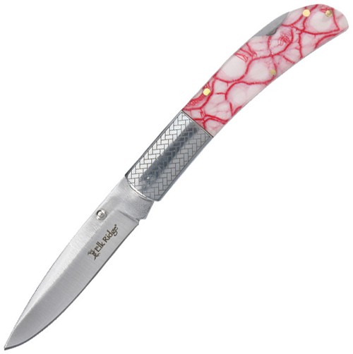 Elk Ridge Lockback Pocket Knife Red - ER2006RD 