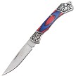 Elk Ridge Slip Joint Pocket Knife Blue Red - ER2024BL 