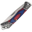 Elk Ridge Slip Joint Pocket Knife Blue Red - ER2024BL 