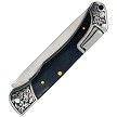 Elk Ridge Lockback Pocket Knife Black Wood - ER2027BK 