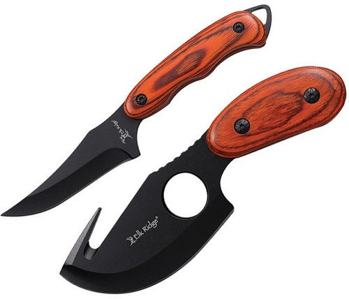 Elk Ridge Fixed Blade Hunting Knife Set - ER300BN 