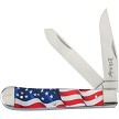 Elk Ridge Trapper Pocket Knife Flag - ER42452AF 