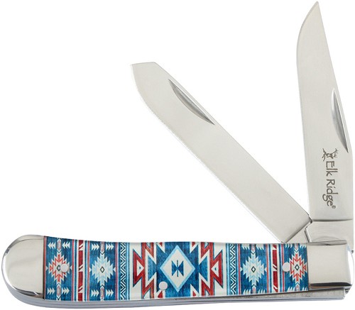 Elk Ridge Trapper Pocket Knife Blue SW - ER42452BL 